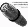 YB366-Male masturbator. 26*7cm, electric, rotating, telescopic, and vibrating.